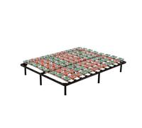 KEPT Sommier à lattes ergonomique avec plots de soutien 140x200 cm avec pieds