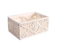 Keptfeet Rangement en Osier - Panier en Jacinthe d'eau Blanche - Petits/Grands paniers tissés pour Articles Divers, Jouet pour Chien, étagères à Bijoux, Rangement Cuisine