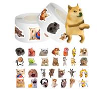 KEPYATI 1000 Autocollants Emoji Chat, Pack D'Autocollants De Chat Mème Drôles, Autocollants En Vinyle Imperméables Pour Kindle Bouteilles Téléphones Mobiles, Cadeau Parfait Pour Votre Meilleur Ami (A)