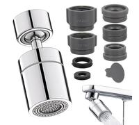 KEPYATI Aérateur de Robinet, 2 Modes Mousseur Robinet Economie Eau, 360° Pivotant Embout Robinet Cuisine, matériau en acier inoxydable, pour Cuisine Salle de Bains