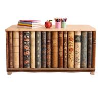 Keqaoe Jupe Bureau Enseignant Nappe Rectangulaire Décorative 180 x 75 cm | Housse de Bureau Enseignant Pour bureau maison salle d'étude dortoir podiums bibliothèques armoires lecture