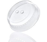 Kerafactum Couvercle Transparent pour Micro-Onde Cloche pour Assiette Cloche pour Micro-Ondes en polypropylène Protection Anti-éclaboussures Double Trou de préhension Empilable Les Micro-Ondes