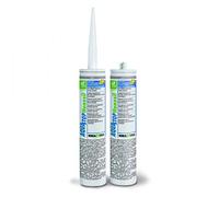 Kerakoll Mastic de piscine Nanosil Aquastop neutre 290 ml gris étanche à l'eau pâte silicone pour carrelage tuyau comptoir 5-25 mm 5-40°C 25 min 10 m/joint 5x5 mm
