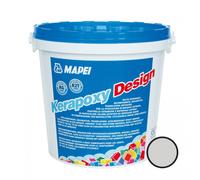 Kerapoxy Design Mortier époxy décoratif, antiacide, Joint carrelage mosaïque, piscine et plus, Gris argent (MAPXED3111)