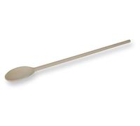 KERAZO Cuillère longue en bois de hêtre - 60/80/100 cm - Ovale ou ronde - Cuillère de cuisine extra longue pour remuer - Idéal pour goulache, four néerlandais, conserve, cuisson au feu, gastronomie