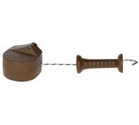KERBL Premium Tor-Set FLEXIGATE green Clôture d'attelage Clôture électrique Marron 442399