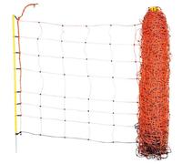 KERBL ClassicNet Schafnetz Einzelspitze  50 m x 108 cm (Orange, 14 Pfähle)
