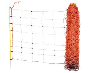 KERBL ClassicNet Schafnetz Einzelspitze  50 m x 108 cm (Orange, 14 Pfähle)