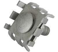 Kerbl Connecteur de fils métallique - 10 pièces Ecrou de serrage en métal galvanisé pour des fils jusqu'à 2,5 mm de diamètre
