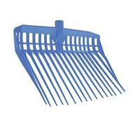 KERBL EcoFork Fourche à Copeaux sans Manche pour Élevage/Agriculture Urbaine Bleu