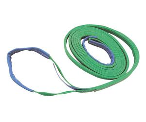 Kerbl Elingue double boucle 6 m, verte, 2000 kg de charge admissible testée GS selon la norme DIN EN 1492-1