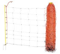 Kerbl Filet à moutons Double-pointe 50 m x 108 cm Orange 13 piquets garantie 3 ans stabilité UV