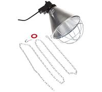 Kerbl Lampe chauffante Infrarouge, émetteur de Chaleur, Lampe chauffante, 2,5 m, Aluminium, avec Abat-Jour en Aluminium et Cage de Protection, y Compris chaîne de Fixation, fabriqué en Allemagne