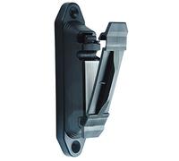 Kerbl Lot de 10 isolateurs à Pince Professionnelle avec Insert en Caoutchouc Noir