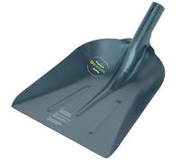 Kerbl Pelle universelle, aluminium, 50x39cm, grise, sans manche, manche de 38mm de diamètre, résistante à la corrosion, durable et légère