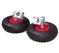Kerbl Roues d'appui pour brouette Ø 25 cm conviennent pour les brouettes courantes