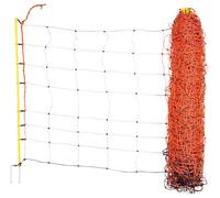 KERBL Schafnetz Doppelspitze 50 m  Orange, Kunststoff/Metall