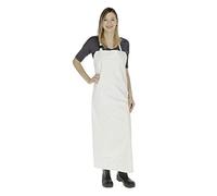 Kerbl Tablier de lavage, motif agriculture, maison, cour, imperméable, blanc, 120 x 80 cm