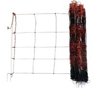 KERBL TitanLight Schafnetz Doppelspitze  50 m x 90 cm (Orange/Schwarz)