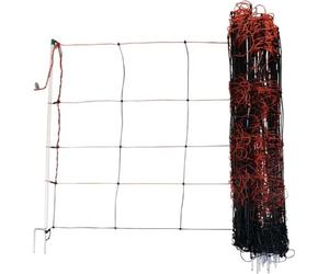 KERBL TitanLight Schafnetz Doppelspitze  50 m x 90 cm (Orange/Schwarz)