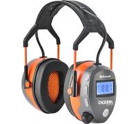 Kerbl Casque antibruit multimédia 345131 – Bluetooth et radio – Câble micro-USB et jack (AUX)