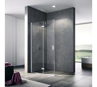 Kermi Diga Paroi de douche à l’italienne, avec élément pliable, DI2YL12020VPK, DIY2L