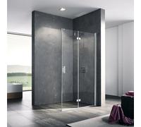 Kermi Diga Paroi de douche à l’italienne, avec élément pliable, DI2YR08020VPK, DIY2R