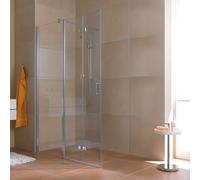 Kermi Diga Porte pliante, avec élément fixe, pour accès d'angle, DIF2L10320VAK, DIF2L