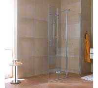 Kermi Diga Porte pliante, avec élément fixe, pour accès d'angle, DIF2R09020VAK, DIF2R