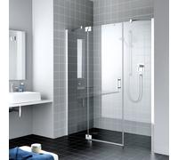 Kermi Filia XP Porte battante, avec élément fixe, avec élément annexe, pour niche, pour paroi latérale, FX1GL16020VPK, FX1GL