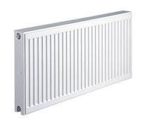 KERMI FK0120606 Radiateur X2 Profil-K Type 12 600x64x600 Blanc, 10 Bar, avec Couvercles