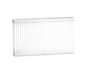 KERMI FTV110600701R1K Radiateur Profil-V Type 11 Hauteur 600x61x700 Blanc, 10 bar, Robinet Droit, avec Couvercles