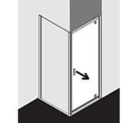 Kermi Ibiza 2000 porte battante KOD I2KOD090181AK 90x185cm, ESG point de pivot clair décalé