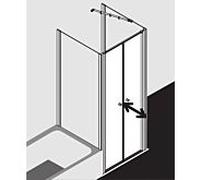 Kermi Ibiza 2000 Porte battante, pour niche, pour paroi latérale, I2PTD090181PK, I2PTD