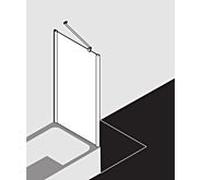 Kermi latérale Pega raccourcie à la baignoire PETVD09016VYK 90x160cm, verre de sécurité trempé argent brillant SR Opaco Clean