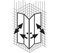 Kermi Liga bande d'étanchéité 2534987 LI 2CR / L, 4x985mm, horizontal