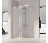 Kermi Liga Paroi de douche à l’italienne, avec élément coulissant, LIJ2L120201PK, LIJ2L