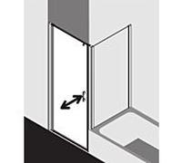 Kermi Liga Porte battante, pour niche, pour paroi latérale, LI1WL080181AK, LI1WL