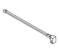 Kermi Liga stabilisation ZDSSS90LI1201K degrés, longueur 1220 mm, argent / brillant mat