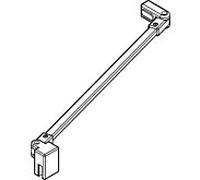 Kermi Liga stabilisation ZDSSVSSLI0701K longueur 700 mm, pour paroi latérale / champ fixe, argent / brillant mat
