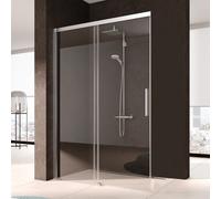 Kermi Nica Porte coulissante, avec élément fixe, pour paroi latérale, NID2L13318VPK, NID2L