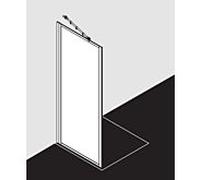 Kermi Nova 2000 paroi latérale ZKN2TWD1002011K 100x200 cm, sil / mattgl, Kerolan Fontana