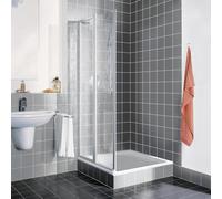 Kermi Nova 2000 Porte battante, avec élément fixe, pour accès d'angle, N2ESL0751811K, N2ESR