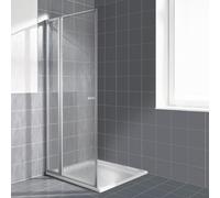 Kermi Nova 2000 Porte pivotante, avec élément fixe, pour niche, pour paroi latérale, N2SFW0901811K, N2SFW