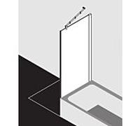 Kermi Pasa XP paroi latérale raccourcie à côté de la baignoire PXTVD080171PK 80x175cm, argent mat brillant, verre de sécurité trempé clair