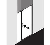 Kermi Pega Porte battante, avec élément annexe, pour niche, pour paroi latérale, PE1OR10018VPK, PE1OR