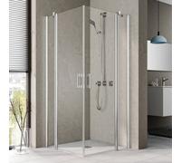 Kermi Pega Porte battante, avec élément fixe, pour accès d'angle, PEEPL12020VAK, PEEPL