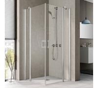Kermi Pega Porte battante, avec élément fixe, pour accès d'angle, PEEPL12020VPK, PEEPL