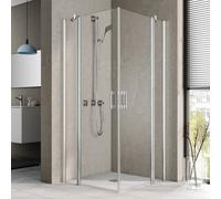 Kermi Pega Porte battante, avec élément fixe, pour accès d'angle, PEEPR07818VPK, PEEPR