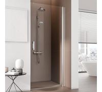 Kermi Pega porte battante 2000 -wing PE1TR08018VAK 80x185cm, argent brillant, TSG clair, droite
